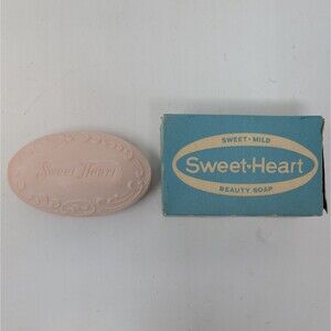 Vintage Sweet Heart Beauty Grandma Soap Bar New In Box NOS Mild Made In USA